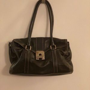 Prada soft authentic shoulder bag black